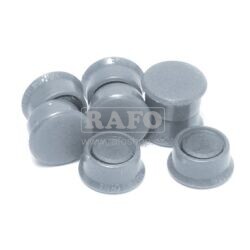 Magnet 13 mm, v plastu, šedý, 10 ks