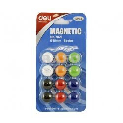 Magnety sada 12 ks, průměr 15 mm, mix barev