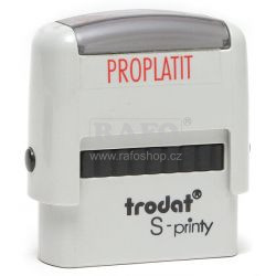 Razítko Trodat 4911 s textem: PROPLATIT