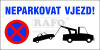 Cedule NEPARKOVAT VJEZD!, 50 x 25 cm