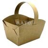 Svatební košíček, kraftový, na výslužku