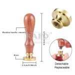 Pečetidlo s dřevěnou rukojetí ANANAS, 2,5 cm