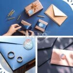 Pečetidlo s dřevěnou rukojetí MIKROSKOP, 2,5 cm