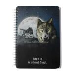 Blok A5 Bobo Duhová kočka: Vlci, linkovaný, 50 listů