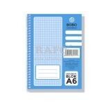 Blok A6 Bobo, spirála na boku, čistý