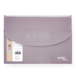 Kombinované desky se zipem a kapsou s drukem, fialové