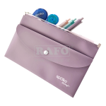 Kombinované desky se zipem a kapsou s drukem, fialové