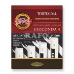 Souprava umělých bílých uhlů Koh-i-noor 8692, 4 ks