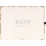 Notes Alfons Mucha - Petrklíč, tečkovaný, 172 stran, 13 x 21 cm