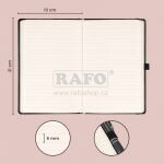 Notes Elegantní, linka, 172 stran, 13 x 21 cm