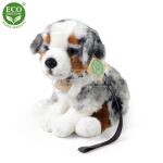 Plyšový pes - Australský ovčák, s vodítkem