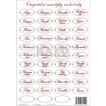 Omyvatelné samolepicí etikety na kořenky, 40 druhů