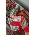 Cukrářská krabice nepromastitelná 17 x12,8 x 8 cm, Vánoční motiv, s hliníkem