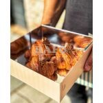 Cukrářská krabice nepromastitelná 17 x12,8 x 8 cm, Vánoční motiv, s hliníkem