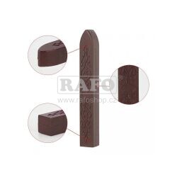 Pečetní vosk bez knotu, tmavě hnědý, 1 ks