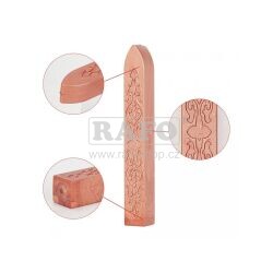 Pečetní vosk bez knotu, světle hnědý, 1 ks