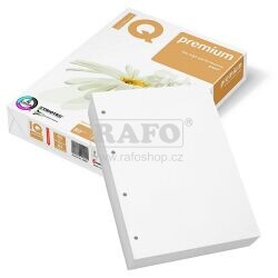 IQ Premium papír extra bílý, děrovaný (4x) A4, 80g., 500 l.