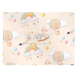 Balící papír dárkový dětský Říše snů, 70 x 100 cm