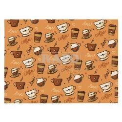 Balící papír dárkový Coffee, 70 x 100 cm