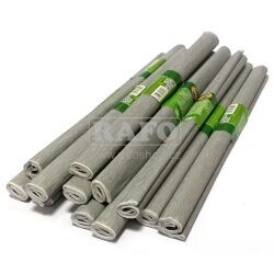 Krepový papír, 50 x 200 cm, stříbrný