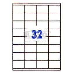 Samolepící štítky Rayfilm, 0307, 52,5x35 mm, R0100, 100 archů A4