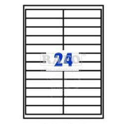 Samolepicí štítky Rayfilm, 1528, 100 x 23 mm, R0100 bílé, 100 archů A4