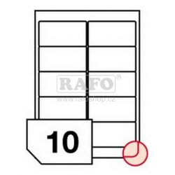 Samolepicí štítky Rayfilm, 3614A, 96x50.8 mm, 100 archů A4
