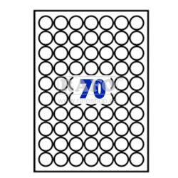 Samolepicí štítky Rayfilm, papírová kolečka 25 mm, 100 archů A4