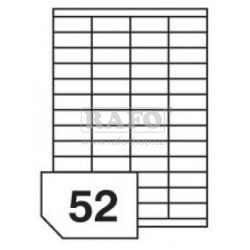 Samolepicí štítky Rayfilm A4, 52,5 x 21,2 mm, 100 archů