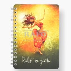 Blok A6 Bobo Duhová kočka: Radost ze života, linkovaný, 50 listů