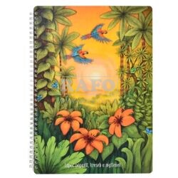 Blok A4 Bobo Duhová kočka: Příroda, čistý, 50 listů