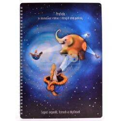 Blok A4 Bobo Duhová kočka: Pravda, linkovaný, 50 listů
