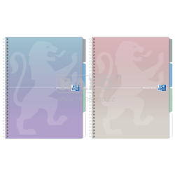 Blok Oxford Projectbook studentský s registrem, A4, čtverečkovaný, 80 listů