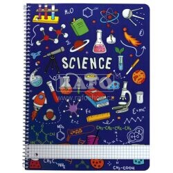 Blok studentský Alvarak A4 - Science, čtverečkovaný, 80 listů