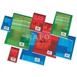 Blok A6, poznámkový, recyklovaný, čtverečkovaný