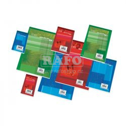 Blok A5, poznámkový, recyklovaný, čtverečkovaný