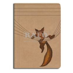 Blok A6 BeBechy kraft - Veverka, linkovaný, 96 listů