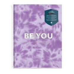 Blok A5 Miquelrius Tie Dye Antiviral, 90 g, 120 listů, linka, levandulový