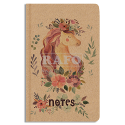 Blok A5 BeBechy kraft - Jednorožeč, čistý, 96 listů