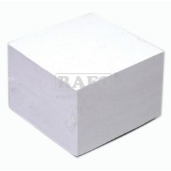 Kostka papírků 6,5 x 6,5 x 4 cm, lepená, bílá