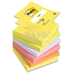 Samolepicí bloček Post-it Z-notes SUPER STICKY neon, 100 lístků, mix barev