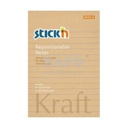 Samolepicí bloček Kraft Notes A6, 100 listů