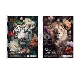 Sešit A4 se spirálou Shkolyaryk The New Ambience, 80 listů, linkovaný