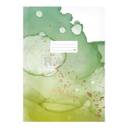 Sešit A4 445 Green Watercolor, 40 listů, čtverečkovaný