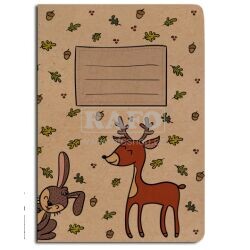 Sešit A5 BeBechy Srnec, linkovaný, 52 listů
