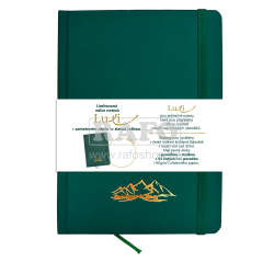 Zápisník A5 Luxi, čistý, 96 listů, lahvově zelená