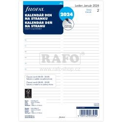 Náplň do diáře Filofax 2024, A5, denní ČJ+SJ