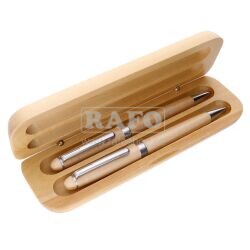 Sada Jatyn Wood Light - dřevěné kuličkové pero + mikrotužka