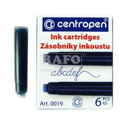 Bombičky inkoustové Centropen, modré, 6 ks