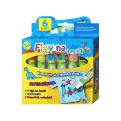 Sada fixů na textil, 6 barev